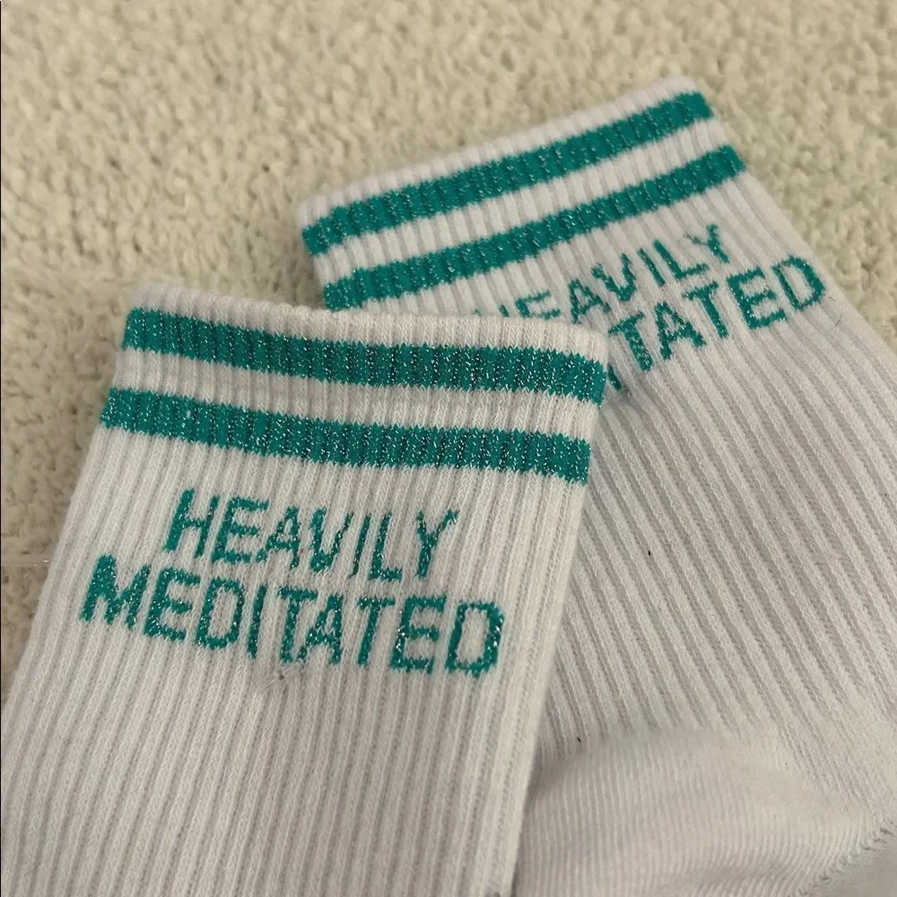 High Heel Jungle by Kathryn Eisman Heavily Meditated Cotton Socks, NWOT, open